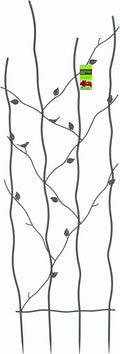 Gardman R543 Nature Metal Trellis 24 Wide x 72 High Brown 70 H