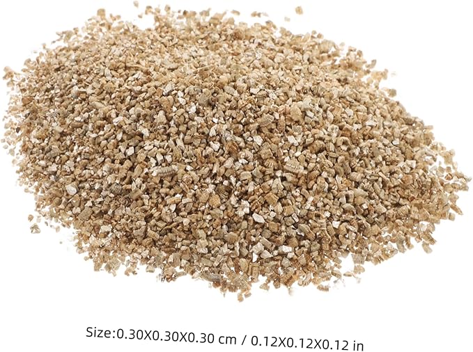 Sosoport 0.5kg Natural Vermiculite for Gardening Neutral Ph Fine Expanded Vermiculite for Plant and Mushroom Germination Excellent Moisture Retention for Home and Indoor Gardens