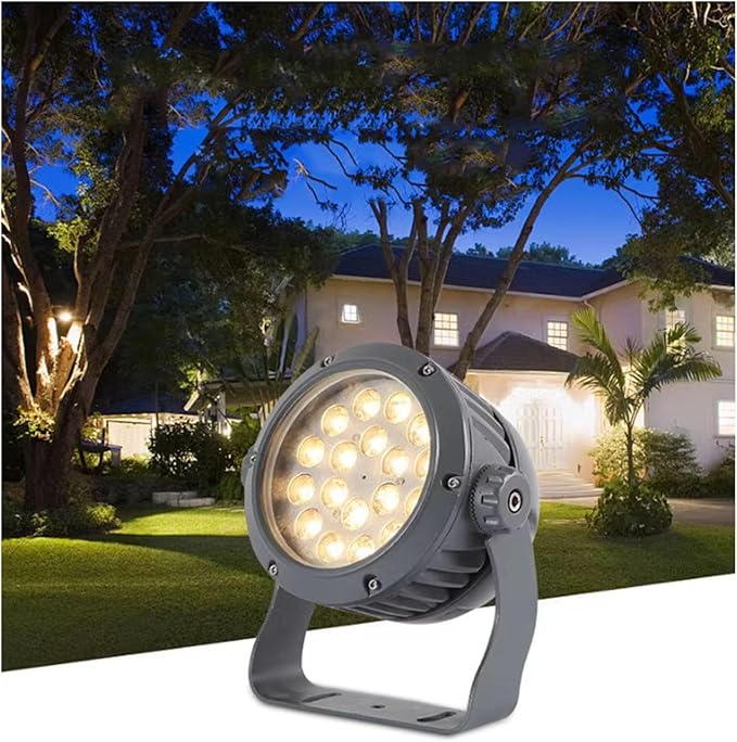 Outdoor Landscape Spotlights Outdoor LED Spotlight - Landscape Lights Round LED Floodlight IP65 Waterproof Courtyard Villa Lawn Light Garden Tree Light 180° Vertical R