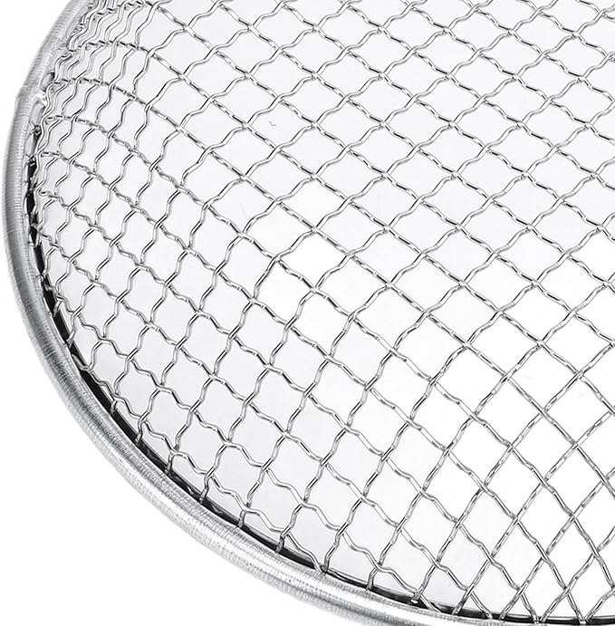 Gardening Sand Soil Compost Sifter Stainless Steel Garden Sifter with Gloves Garden Potting Mesh Sieve Sifting Pan for Gardening Sand Rocks Dirt Soil Sifter Mesh Gardening