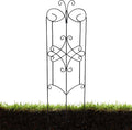 39X12″ Metal Plant Trellis Outdoor Decorative Garden Trellis Plant Support Stakes Decorative Privacy Screen for Garden Balcony Backyard