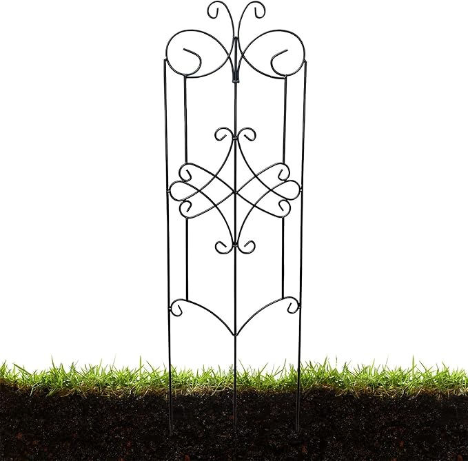 39X12″ Metal Plant Trellis Outdoor Decorative Garden Trellis Plant Support Stakes Decorative Privacy Screen for Garden Balcony Backyard