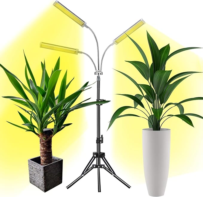 Grow Lights LED Grow Lights for Indoor Plants - Full Spectrum 150W 315 LEDs with Adjustable Tripod Stand and Timer