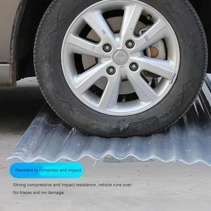 10 PCS Polycarbonate Roofing Panels Splicable Corrugated Plastic UV Resistan Greenhouse roof Panels Easy Cut for CanopyCarport (Clear 10PCS 71X33in)