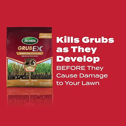 Scotts GrubEx1 Season Long Grub Killer Protects Lawns Up to 4 Months 5000 sq. ft. 14.35 lbs. (2-Pack)