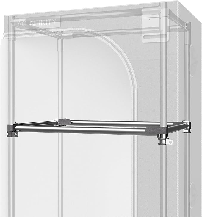 AC Infinity Heavy-Duty Grow Tent Mounting Bars 2x4' High Airflow CFM Kit Prevents Walls from Sucking in Trellis and Supplemental Lights Mounting for All 2x4 Indoor Grow Tents