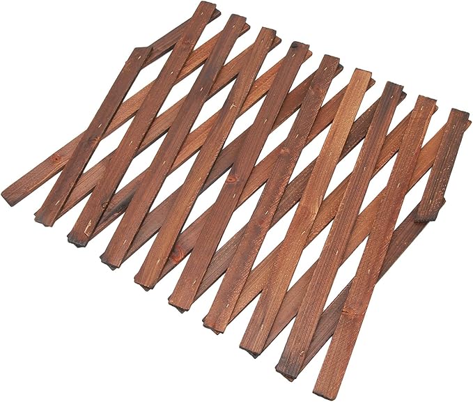 Expandable Garden Trellis Wooden Lattice Wall Fence Trellis Fence Pane for Climbing Plants Outdoor Garden Decor
