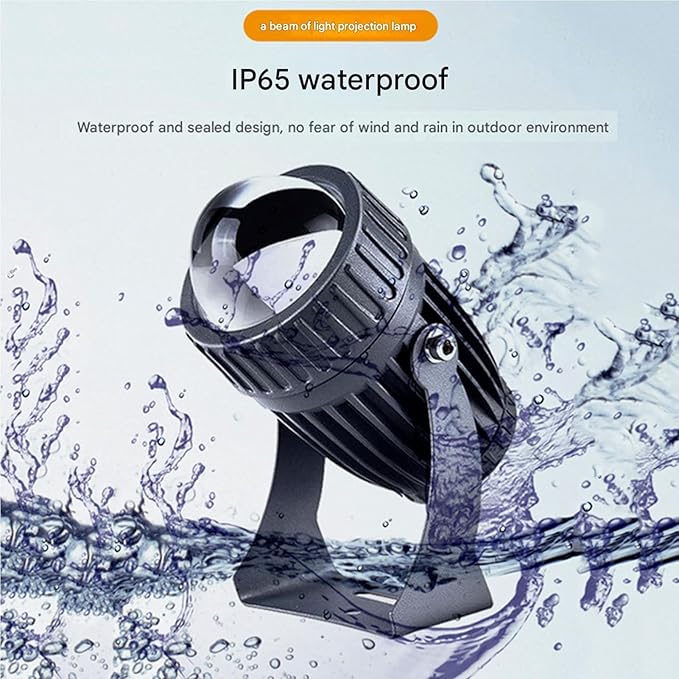 Outdoor LED Beam Spotlights - AC85-265V Narrow Beam Floodlight IP65 Waterproof Lighting Beam Lamp Adjustable Long Distance LED Spot Light Wall Washing Spotlight(Warm White)