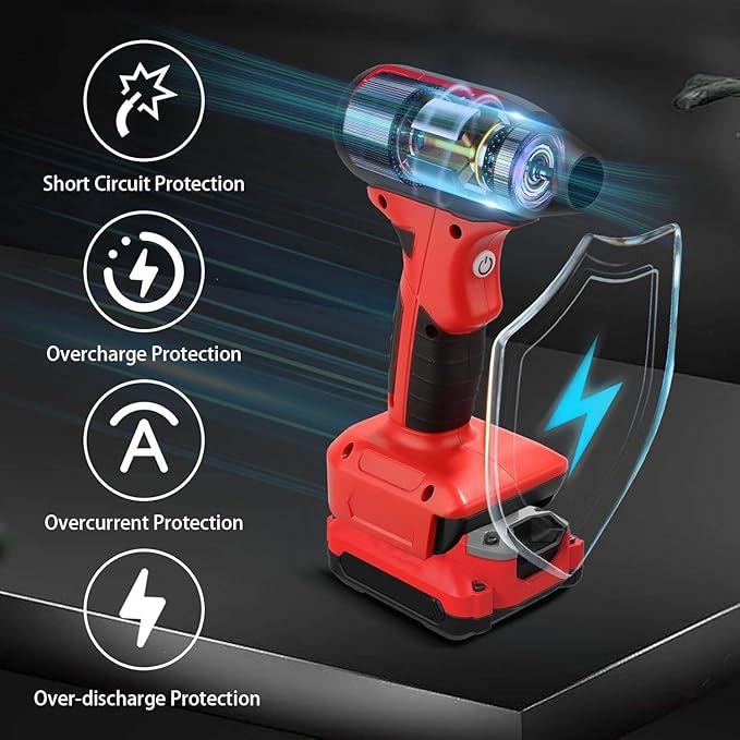Jet Blower for Craftsman 20V V20 Lithium BatteryJet Mi Ni Fan 130000 RPM Wind Speed 4-SpeedSuper Jet Fan Blower for Drying Cleaning (Battery not Included)