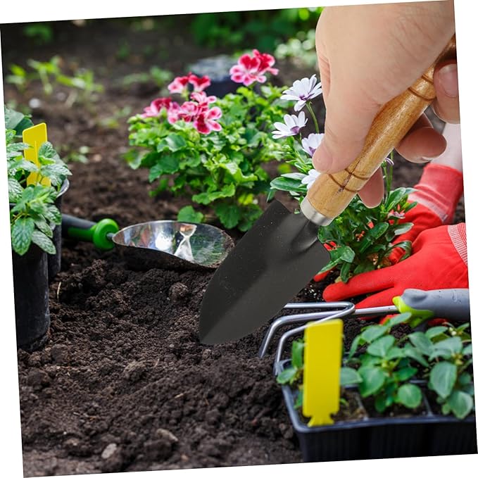 Portable Garden Tool Set for Indoor Outdoor Use Hand Tools Kit for Houseplants Succulents Bonsai Vegetables Lightweight Gardening Kit with Fine Craftsmanship and Material
