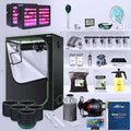 Complete All-in-One Home Grow Solution 27x27x60- 600W (x2 300W) Blurple LED Light Unit- Indoor Growing Kit