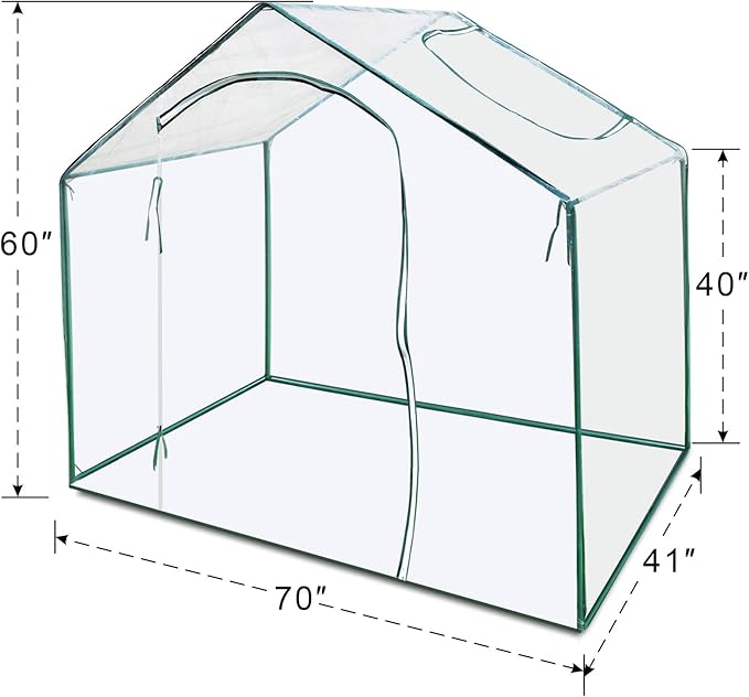 Strong Camel Small Walk-in Plants Greenhouse Plant Flower Garden Green Hous (5.9' x 3.5' x 5')