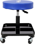 250 LBS Rolling Pneumatic Creeper GarageAdjustable Mechanic Stool with Tool Tray Storage