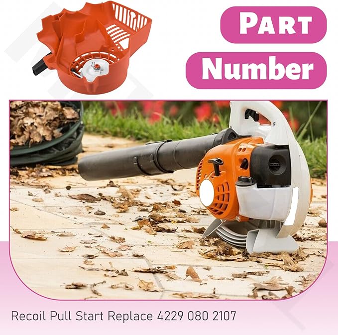 4229 080 2107 Recoil Pull Start for Sti-hl Bg50 Leaf Blower Red