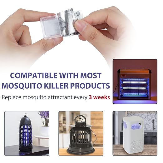 8 Pack Mosquito Attractant Bait Refill Mosquito Bait Lure for Bug Zapper &amp Fly Traps Compatible with All Flying Insect Mosquitoes Trap