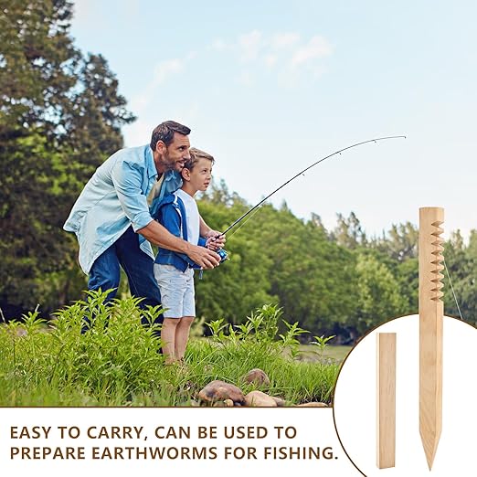 2 Pack Worm Grunting Sticks the Ultimate Worm Hunting Caller Device with 2 Boxes for Outdoor Family Fun Effortless Bait Collection and Garden Soil Aeration