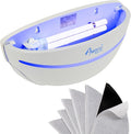 Awoco LED 5W 100V-240V Wall Mount Sconce Sticky Fly Trap Lamp XL 78” Extra Long Power Cord for Capturing Flying Insects Flies Mosquitoes and Moths (Fly Trap XL + 6 Glue Boards)
