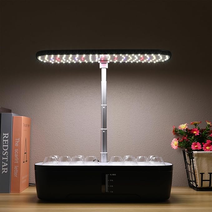1set Indoor Hydroponics Growing Kit Plant Grow Kit with Multi-Porous Design Abundant Accessories for Space-Saving Indoor Gardening Compatible with Us
