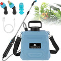 BlumWay Battery Powered Sprayer 2 GallonPowerful Electric Sprayer with 3 Mist Nozzles Retractable Wand Garden Water Spray with Adjustable Shoulder Strap for LawnGardening