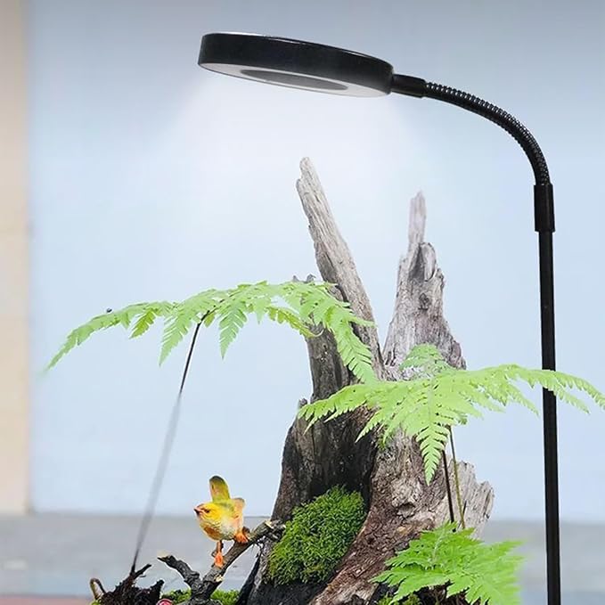 USB LED Plant Light - Rotating Aquarium Lamp Terrarium LED Grow Light Energy Saving Lamp | Home Office Study Desk Display Perfect for Indoor Gardening Seedlings Plants Care Decoration Use