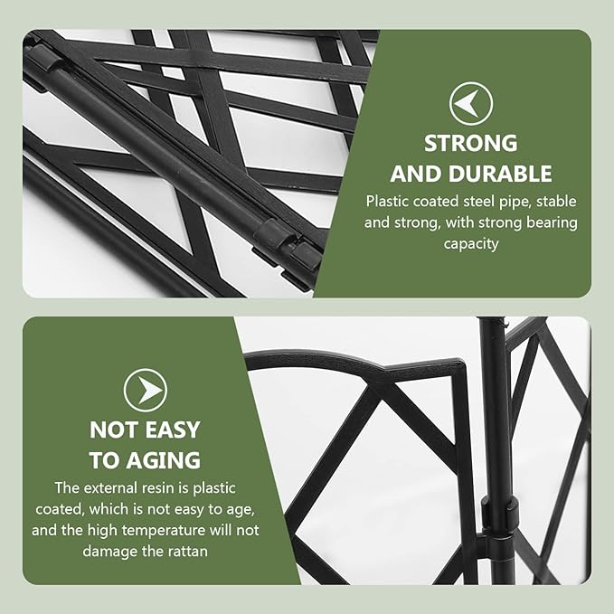 Yardwe Garden Supplies 1 Set Climbing Plants Trellis Metal Garden Plant Stands Trellis for Wisteria
