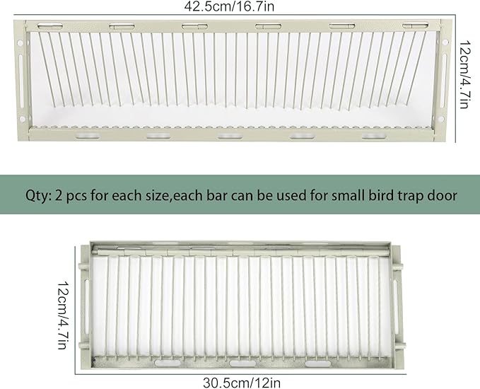 Universal Sparrow Trap Cage – Birds Trap Cage with Escape-Proof Design One Way Bird Catcher Traps for Starlings Quail Cardinals and So OnMade from Rust-Resistant Metal for Long-Lasting Use