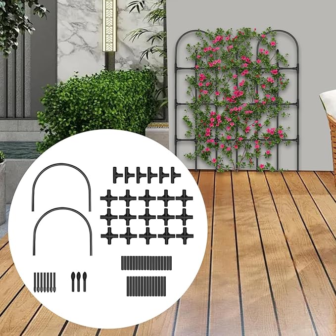Climbing Plants Trellis Plant Support for Climbing Vines Stable Rustproof Sturdy Tomato Support Structure Garden Trellis 90cm Height