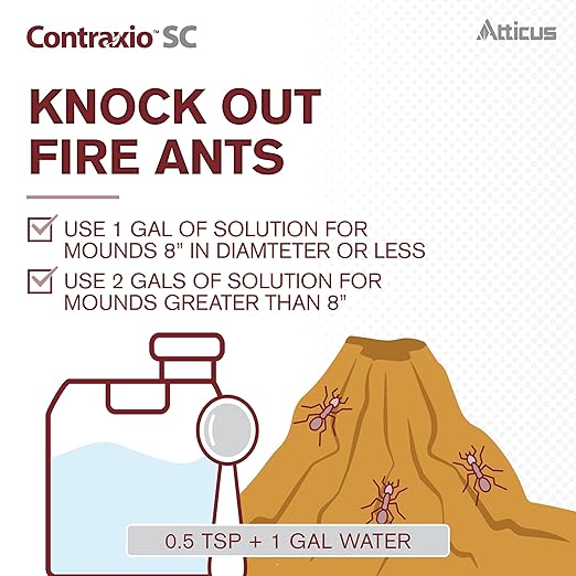 Atticus Contraxio SC Insecticide with Spinosad (32 OZ) Natural Pest Control for Lawn Landscapes and Gardens