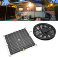 Solar Panel Fan Kit 10in 100W Solar Panel Round Ventilation Case Solar Exhaust Fan for Chicken Coop Greenhouse Shedwith 9.8inch Fan
