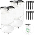 2 Pack Pop Up Mini Greenhouse for Raised Garden Bed Portable PVC Spring-Up Popup Greenhouse Plant Protector and Frost Cover for Young Tomato Plants &amp Other Plant Seedlings for Frost Rain Proof (bl