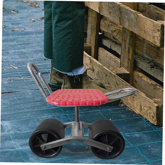 BESPORTBLE 2pcs Gardening Stool Wheel Mobile Rolling Seat for Easy Planting and Maintenance Convenient Wheels for Outdoor Tasks Space-Saving and Design