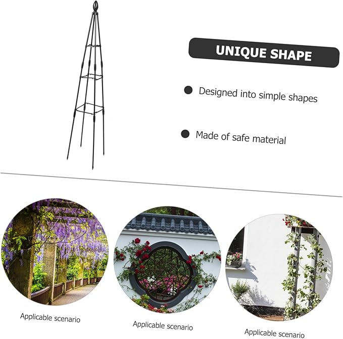 Sturdy Garden Trellis for Climbing Plants Outdoor Plant Climbing Rack Supports Vines Potted Flowers Patio Lawn Courtyard Use