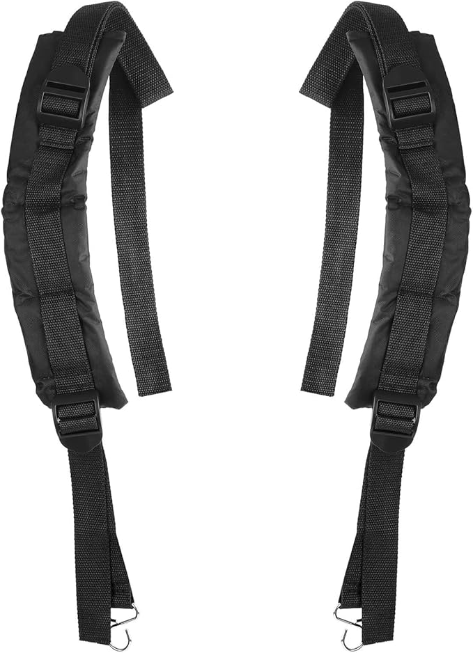 QCG 150BT Shoulder Strap Harness Compatible with Husqavarna 150BF 150BT 170BF 170BT 350BF 350BT 370BFS 370BTS Backpack Blower Replace 511803001 511802901 Left &amp Right Shoulder Strap Set