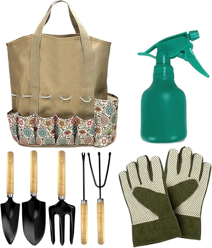 Tool Set for GardenOutdoor Yard Planting SuppliesPlanting Hand Tools | for Gardeners Beginners Mom Grandpa Grandma Men Women Family Friends