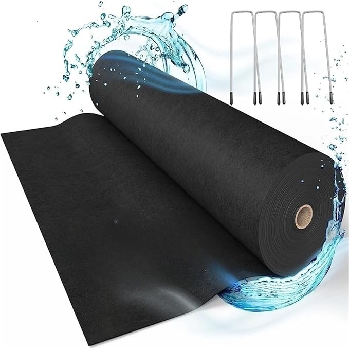 Weed Fabric Garden Weed Barrier Landscape Fabric Durable and Heavy-Duty Weed Removal for Road Construction Projects(60x1000cm)
