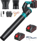 5.2Ah Cordless Leaf Blower 750 CFM 220 MPH with 2 Pack Batteries Powered Electric Leaf Blower Christmas Garden Tools for Lawn Care Yard Patio Garage