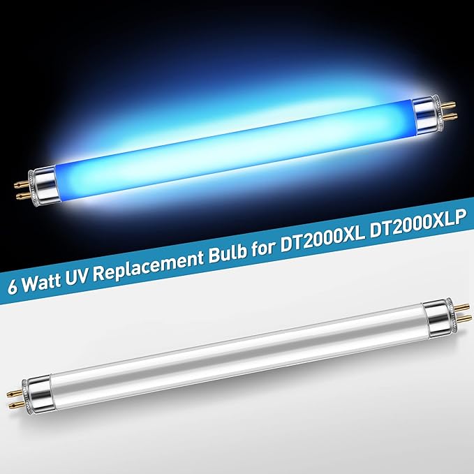10Pack 32050 6Watt UV Replacement Bulbs F6T5/BL Fluorescent Tube G5 Base Mosquito &amp Flying Insect Trap Bug Zapper Light Bulb Compatible with DT2000XL DT2000XLP
