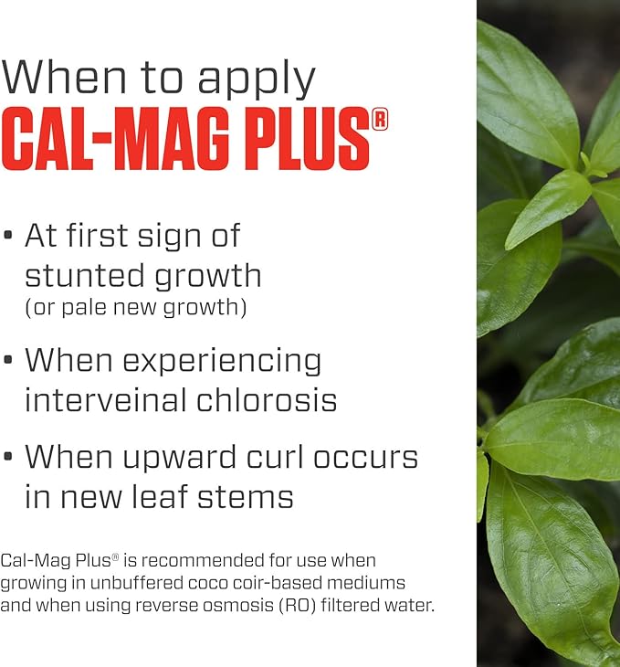 Botanicare Cal-Mag Plus A Calcium Magnesium And Iron Plant Supplement Corrects Common Plant Deficiencies Add To Water Or Use As A Spray 2-0-0 NPK 5 Gallon