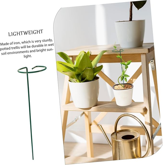 POPETPOP 5pcs Plant Trellis Climbing Support Frame for Indoor and Outdoor Use Structure for Climbing Plants Design