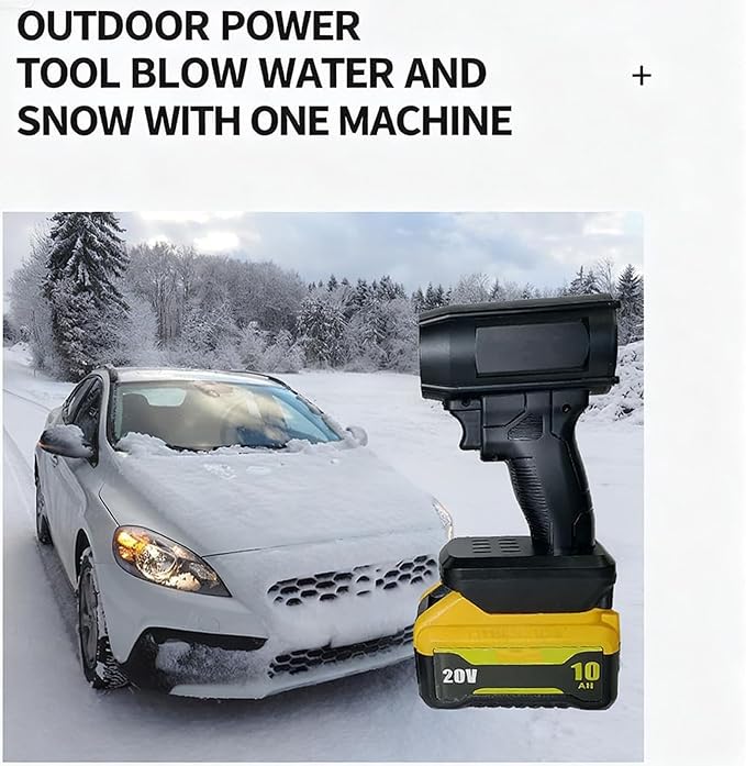 2026 Upgrade Jet Blower 2.0 Electric Leaf Blower Cordless Portable Handheld Blower High-Power Car Blower for Drying 160000 RPM 200 MPH for Car Patio Snow Dust Lawn Dryer (for Makita)