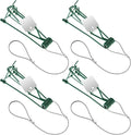 Qualirey 4 Pcs Gopher Trap with Chain Mole Vole Trap Gopher Killer Stainless Steel Weather Resistant for Lawn Garden Farm Outdoor (Green)