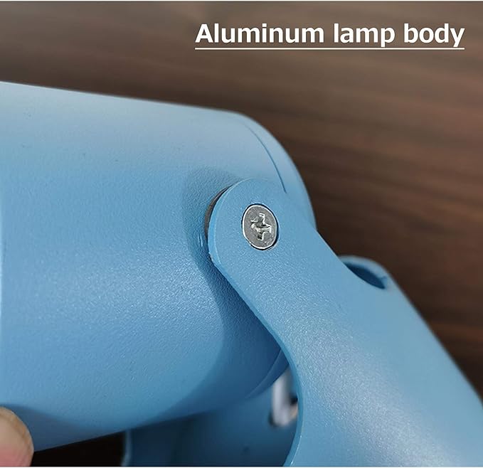 Dimmable High Accent Uplight 7W COB LED Stepless Dimming Adjustment Remote Control Little Spotlight with 5.9ft On/Off Foot Pedal Switch Cord Extra Light Rotating Decorative for Gallery