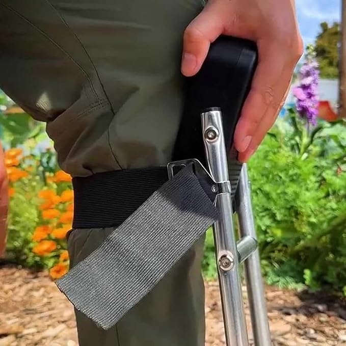 Knee Seat for Gardening Strap on Kneeling Device for Knees and Legs Protection for Gardeners Garden Tools One Leg Support Knee Seats for Men/Women Outdoor Work(1 pcs)