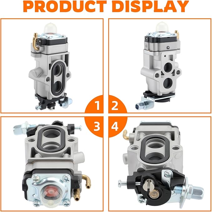 EBZ6500 Carburetor Kit for RedMax Backpack Blower EBZ7001 EBZ5150 EBZ5100 EBZ5150RH EBZ5100RH EBZ6500RH EBZ7001RH EBZ8001 EBZ8001RH EBZ6500 With Air Fuel Filter #848H108100 505183101