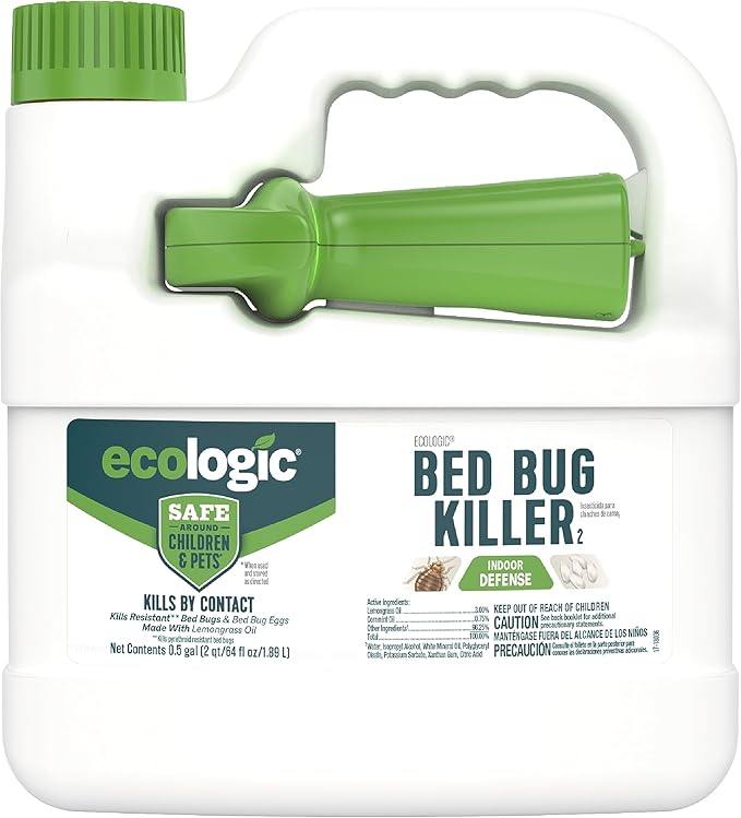 Ecologic Bed Bug Killer 64 Ounces Ready-To-Use Spray Kills Pyrethroid-Resistant Bed Bugs And Eggs