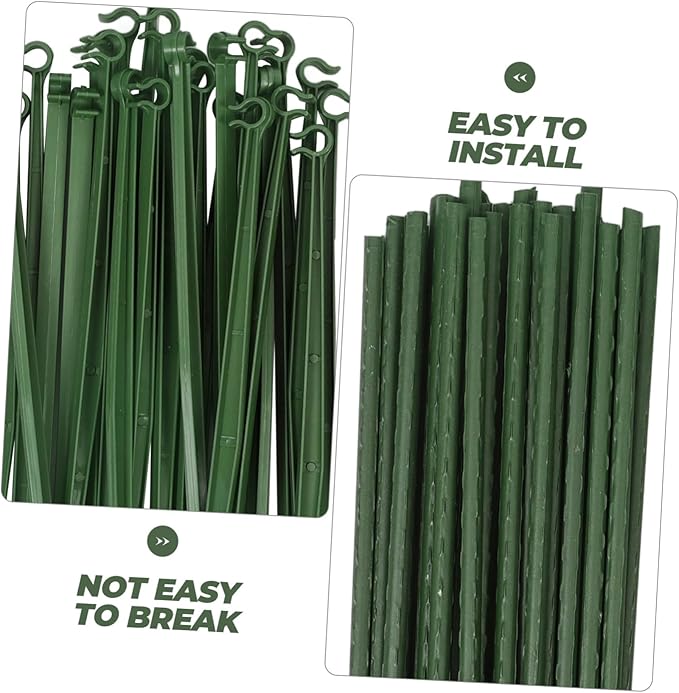 3sets Garden Trellis for Climbing Plants Sturdy Support Rack for Tomatoes Vines Vegetables Elegant Design for Use Easy Installation Clips