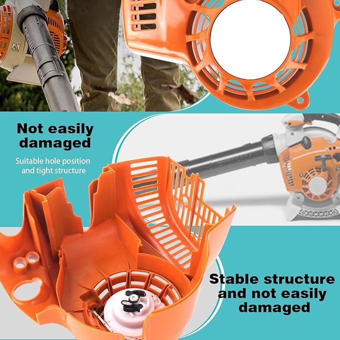 Recoil Pull Starter Rewind Replacement for Stihl Bg86 Bg86c Bg56 Bg56c Sh86 SH86c Sh56 SH56c Replaces 4241-080-2106 Leaf Blower Recoil Pull Starter Rewind