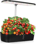 Kisangel 1 Set Indoor Hydroponic Gardening Kit Smart Plant with Automatic Watering Fertilization and Temperature Control for Easy Indoor Vegetable Cultivation