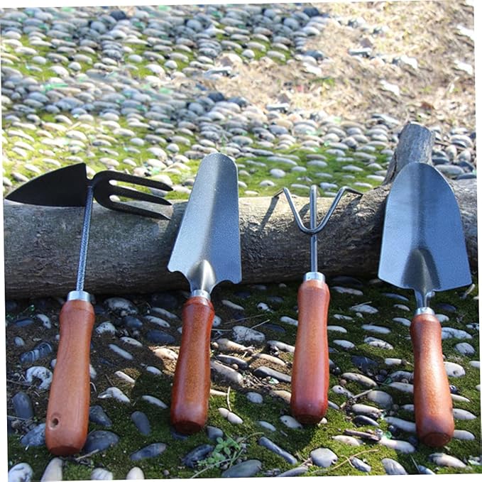 VICASKY 12pcs Mini Garden Tool Set Thicken Iron Spade and Shovel for Planting Weeding and Cultivating and Lightweight Gardening Tools for Plant