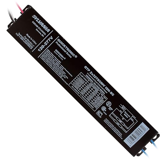 SYLVANIA QTP2x32T8/UNV-ISN-SC Fluorescent Ballast 2-Lamp 32W T8 F32T8 120/277V